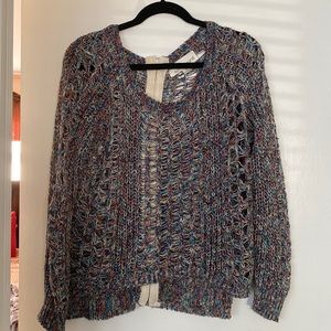 VINTAGE HAVANA crocheted open sweater